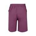 thumbnail image 5 of Gold Womens Sweatpants Womens Casual Solid Side Pockets Pants Shorts Elastic Waist Pockets Daily Mid Long Shorts Sweatpants Womens Fashion, 5 of 6