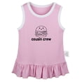 thumbnail image 1 of Hamburger Image & Cousin Crew Funny Dresses For Baby, Newborn Babies Skirts, Infant Princess Dress, 0-24M Kids Graphic Clothes (Pink Sleeveless Dresses, 12-18 Months), 1 of 4