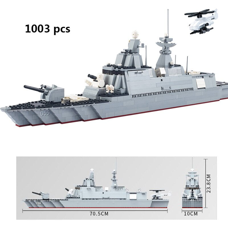 bloques lego barcos de guerra