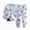H030-Sky Blue, variant on NOLDARES Girl Boys Toddler Snug Fit 2 Piece Pajamas Set Long Sleeve Top Pants Pjs Baby Cute Graphic Loungewear Fall Winter Sleepwear(H030-Sky Blue)