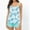 Blue, variant on Jewelreauty Women Tankini Bathing Suits 2 Piece Swimsuits Floral Strap Tankini Tops with Swimwear Shorts (S, Blue)