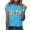 Light Blue, variant on Patlollav Women Tees Under $10,Womens Loose Shirt Fashion Crewneck Easter Print Short Sleeve T-Shirt Casual Tops