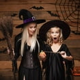 thumbnail image 6 of ​​GiLiling Novelty Adult-Sized Witch Hat Accessory​​ | Themed Headwear for Halloween Costume Parties and Spooky Event Character Ensembles, Black Witch Costume Hat Accessory, 6 of 9