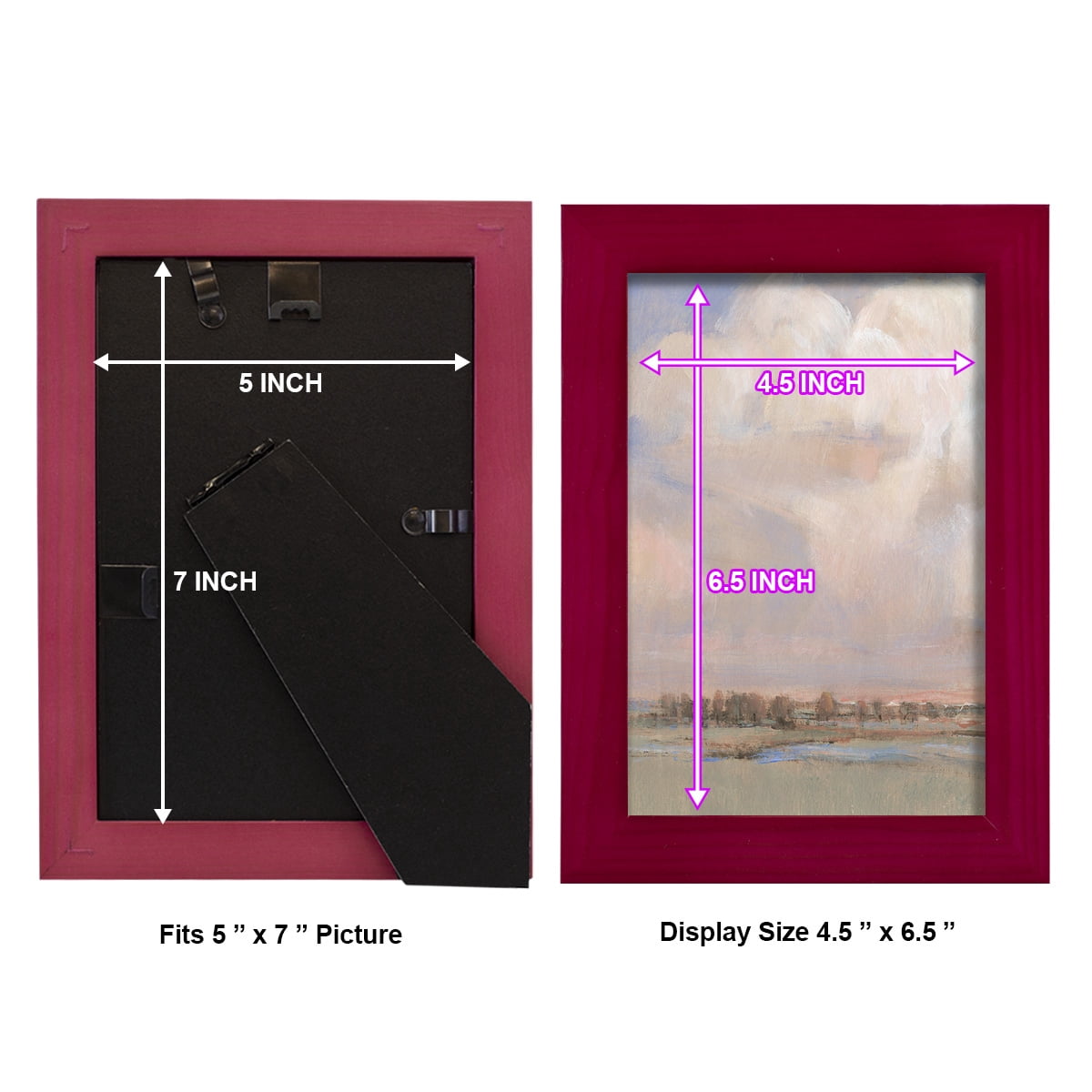 Billowing Clouds II - Framed Print w/glass - Cherry Red