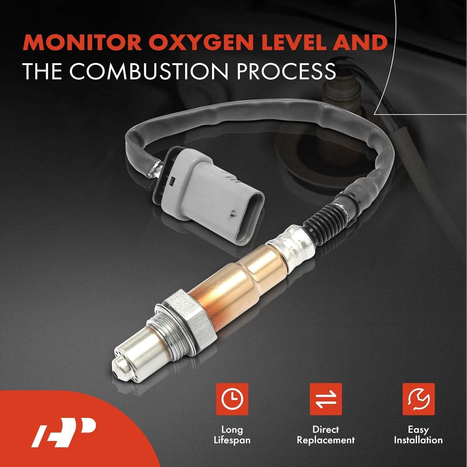 A-Premium O2 Oxygen Sensor Compatible with Chevrolet Equinox 2018-2021, Malibu 2016-2021, Cruze 2016-2019, Trax 2021-2021, Spark, Volt, Trailblazer & GMC Terrain & Buick Encore, Encore GX, 2-PC Set