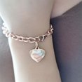 thumbnail image 5 of Pulsera de plata esterlina con etiqueta de corazón, 7,5-3pack, 5 of 5