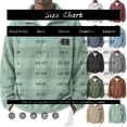 thumbnail image 3 of GrmtClth Sweatshirt for Men Fashion Corduroy Quarter Zip Pullover Mock Neck Long Sleeve Fall Winter Daily Tops Navy S, 3 of 4