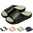 thumbnail image 2 of Mens Slippers,Men Non- Massage Soft Sole Slippers for Home Indoor Use,Slippers for Men,Black,7, 2 of 6
