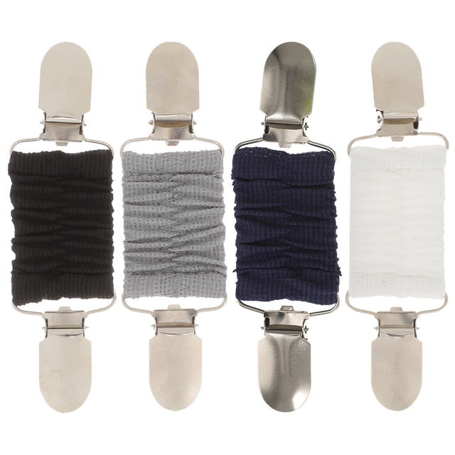 Miangastore 4Pcs Dress Clips Sweater Clips Elastic Cardigan Clips Elegant Sweater Clips Cardigan Collar Clips