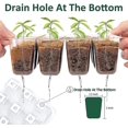thumbnail image 4 of Jinsinto Mini Greenhouse For Plants, 10 Pieces 120 Cells Inner Seedling Tray With Raised Lids, Seedling Tray, 20 Labels, 2 Tools, 4 of 5