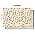 thumbnail image 6 of Beige Christmas Gingerbread Pattern Summer Placemats Table Placemats Set Of 4-Linen Kitchen Washable Placemats Table Mats 11.8"x17.7" Non-Slip Heat Resistant, 6 of 6
