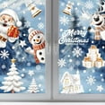 thumbnail image 2 of Christmas Window Stickers Snow Man Static Window Window Christmas Sticker Christmas Double Sided Home Decoration Reusable White 1, 2 of 9