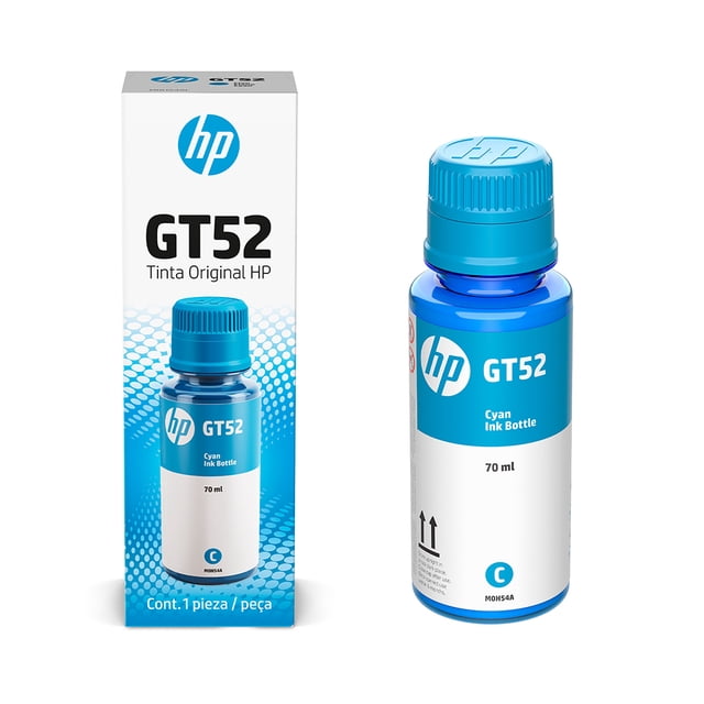 Botella de Tinta original HP GT52 Cian
