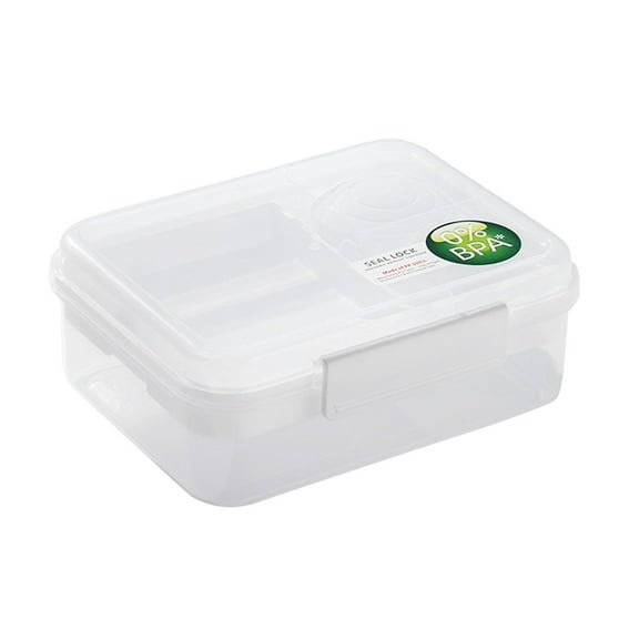 Portable Double Layer Lunch Box, Divided Compartments Bento Container for Picnic Salad, Leakproof Food Storage with Lid, for Office Work