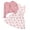 Blush Pink with Floral Bow, variant on Aideaone Little Girls Sleeveless Dress with Ruffle Cardigan 2 Piece Set Butterfly Print 5 to 12