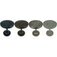 thumbnail image 4 of MERIVILLE Set of 2 Woven Window Drapery Medallion Holdbacks, Curtain Tiebacks, Wall Hook, Tassel Holder, Pewter, 4 of 4