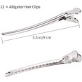 thumbnail image 4 of Cribun Duck Bill Hair Clips Metal Alligator Curl Clips Sectioning Clips with Holes (12 Pieces), 4 of 7