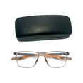 thumbnail image 4 of Gafas Ópticas Sunnimix Bloqueo de Luz Azul Gafas de Lectura Deportivas Gris Naranja 100 Degree, 4 of 8