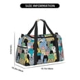 thumbnail image 3 of Disketp Different Cats Bolsa de Viaje Tipo Duffle, Bolso de Mano para Fin de Semana para Mujer, Bolsa de Gimnasio Ligera para Hombre, Esencial para Viajes, 3 of 7