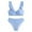 YA Light Blue, variant on Girls Swinsuit Summer Beach Swimming Striped Wide Strap Split Bikini Swimsuits Girls' Swimwear Light Blue 13 years