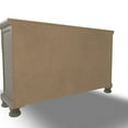thumbnail image 3 of Ryno Wide Dresser, 7 Drawers, Pull Out Tray, Silver Round Knobs, Gray, 3 of 3