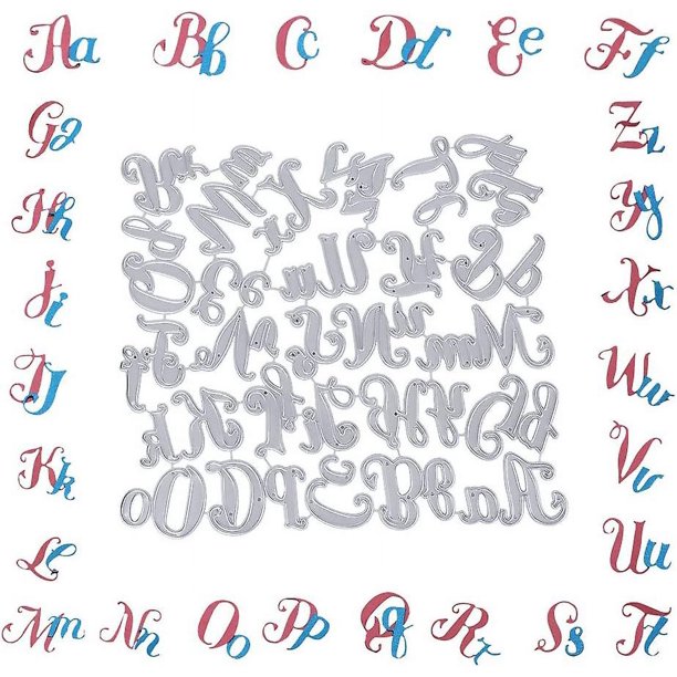 Troqueles de corte del alfabeto, troqueles de letras, troqueles de corte para álbum de recortes, plantillas para álbum de recortes, artesanía a mano para boda, decoración artesanal, tarjeta de papel