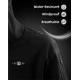 thumbnail image 5 of Chaqueta térmica WASOTO para hombre con batería de 9 V, 18400 mAh, color negro, 5 of 5