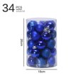thumbnail image 2 of FloreceBien 34 juego de bolas navideñas bola decorativa navideña de 4cm, 2 of 5