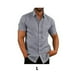 thumbnail image 4 of Camisa Jumpingount de un solo pecho para hombre Gris L, 4 of 5