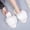 White, variant on uublik Women Fuzzy Slippers for Home Indoor Home Slippers House Slippers Open-Toe Breathable Winter Indoor Slippers, Black