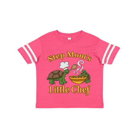 

Inktastic Step Mom s Little Chef with Cute Turtles Gift Toddler Boy or Toddler Girl T-Shirt