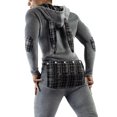 thumbnail image 4 of Men Jumpsuits Long Sleeve Rabbit Ears Hooded Button Collar Long Pants S-3XL, 4 of 6