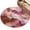 Rose Pink, Coral Orange, variant on 5ft Area Rug,Seamless Glass Shard Pattern Washable Large Rugs Soft Non-Slip Floor Rug Abstract Broken Tile Print Non-Shedding Indoor Carpets for Living Room Bedroom Home Office Nursery