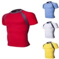 thumbnail image 3 of JIAHONG Shapewear for Men's, Compression Shirts Short Sleeve T-Shirt Athletic Compression Tops Workout Sports Base Layer Undershirt, Dark Gray, 3 of 3
