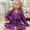 Purple-1, variant on Toddler Pajamas Set Kids Girl Boy Satin Pajamas Set Button Down Sleep Shirt Top Long Pants Bottoms Sleepwear Girl Pajama Set Loungewear Child PJS for Baby Boys 2-3 Years