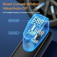 thumbnail image 4 of XJ-HOME Portable Electric Air Compressor 6000 mAh S9 Battery Operated Air Pump 0.1-10.3bar/3-150PSI 4 Modes Charging Mode Type-C Digital Display LED Light, 4 of 9