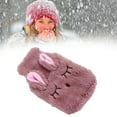 thumbnail image 4 of Mini Rabbit Hot Water Bottle, Hot Water Bottle Explosion Proof Prevent Scald Detachable Rabbit Pattern Plush Cover Hot Water Bag for Children Baby Adult The Best Winter Gifts Rose Red, 4 of 9