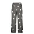thumbnail image 4 of Pantalones largos para hombre, cintura elástica, transpirables, cómodos, suaves, informales, de playa, de poliéster., 4 of 5