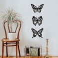 thumbnail image 4 of 3 Uds Mariposa Metal DecoracióN de Pared Negro Mariposa Metal Pared Colgante DecoracióN Granja RúStica Hogar Oficina Dormitorio DecoracióN, 4 of 5