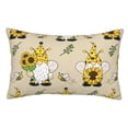 thumbnail image 1 of Balery Gnomes Bees And Sunflowers Funda de Cojín Estampada, Regalos para Mujeres, Regalos de Amor para Ella, Regalos para Novia o Esposa, Funda de Almohada-14"x20", 1 of 6