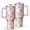 Halloween Ghost Pumpkin-1, variant on 40 Oz Tumbler with Handle,Tumbler with Lid,Double Wall Insulated Cup Stainless Steel Travel Mug,Water Bottle for Iced Tea,Coffee,Cold Beverages,Halloween Ghost Pumpkin Bow Pink Pattern (2)