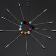 thumbnail image 4 of ROZYARD Women Wedding Brooch Pins Exquisite Crystal Hijab Scarf Pearl Clips Safety Pins, 4 of 17
