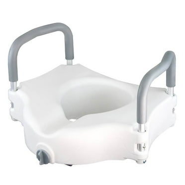 Essential Medical Supply Toilet Seat Riser With Arms For Elongated Size Bowl Walmart Com
