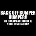 thumbnail image 1 of HEVIRGO BACK OFF BUMPER HUMPER Letters Car SUV Sticker Window Decorative Vinyl Decal, 1 of 9