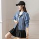 thumbnail image 3 of 26-27 Spring Autumn Student Loose Jackets Denim Short Jacket Women Jean Coa, 3 of 5