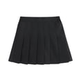 thumbnail image 5 of Girl Skorts Pleated Skirt School Uniform Elastic Waist Casual Mini A-line Black 160, 5 of 7