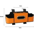 thumbnail image 6 of Multifunctional Car Seat Back Storage Box, Car Seat Back Storage Box with 2 Cup Holders, Tissue Box and Hook - Ideal for Travel, For Hold Phone,Snacks, Drinks, Handbag, 6 of 6