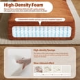 thumbnail image 3 of Aukfa 78.7" Extra Long Chaise Lounge Sofa, Oversized Upholstered Couch with 3 Pillows for Indoor Living Room/Bedroom,Orange, 3 of 8