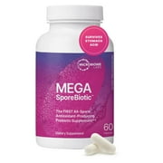 Microbiome Labs Spore Based Probiotic Gummies for Women, Men & Children - MegaSporeBiotic Gummies - 4 Bacillus Probiotics for Digestive Health & Microbiome Support - Berry Flavor 60 Gummies