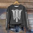 thumbnail image 2 of EHQJNJ Sweatshirts à Enfiler pour Femmes Mode Automne et Hiver Imprimé Sans Capuche Col Rond Manches Longues Pull Fin Grand-Mère Sweatshirts Sans Capuche, 2 of 3